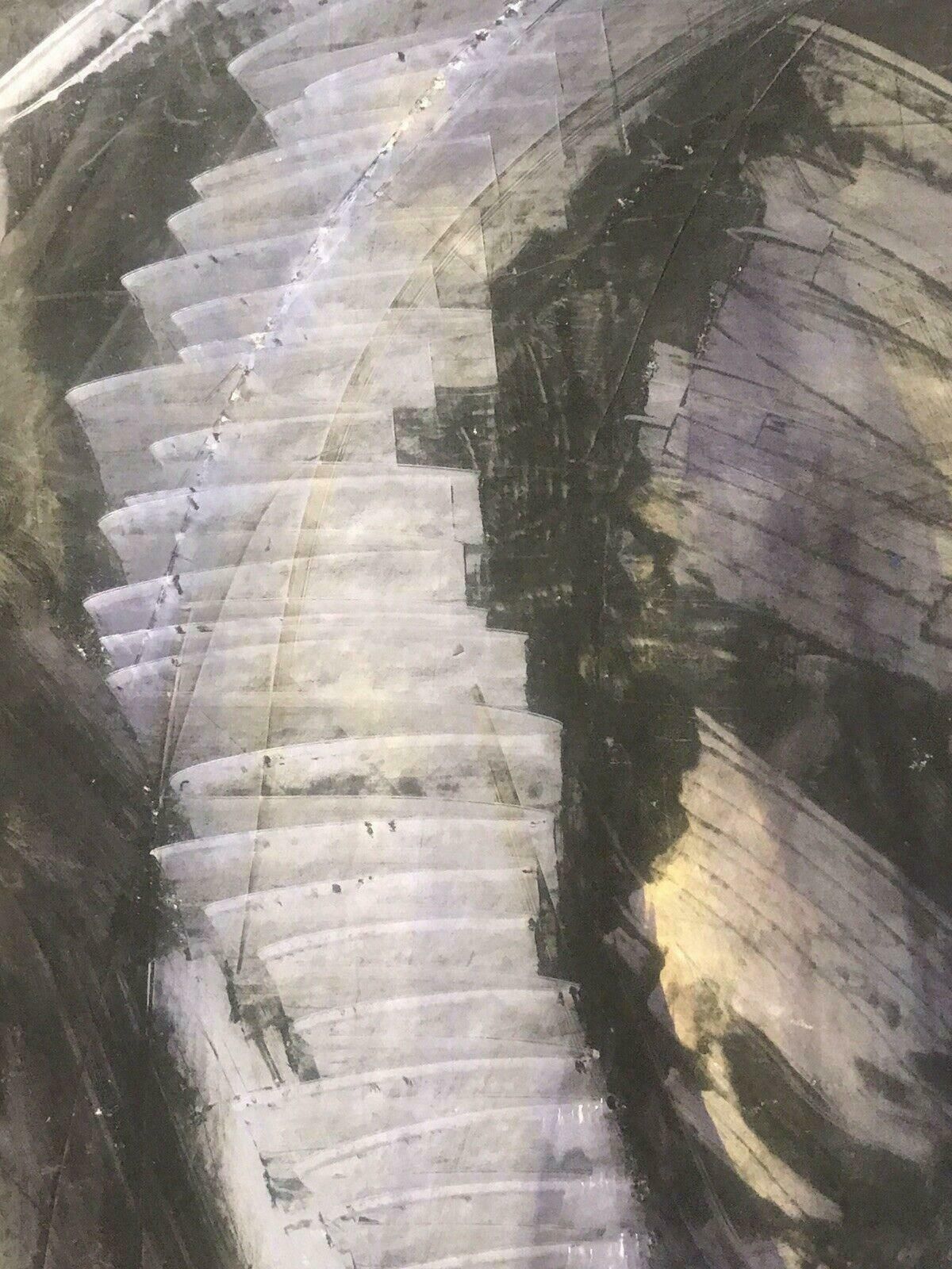 Unknown1980's French Abstract Expressionist Oil Painting   Signed   Blurs Of Colour20th Century photo Art