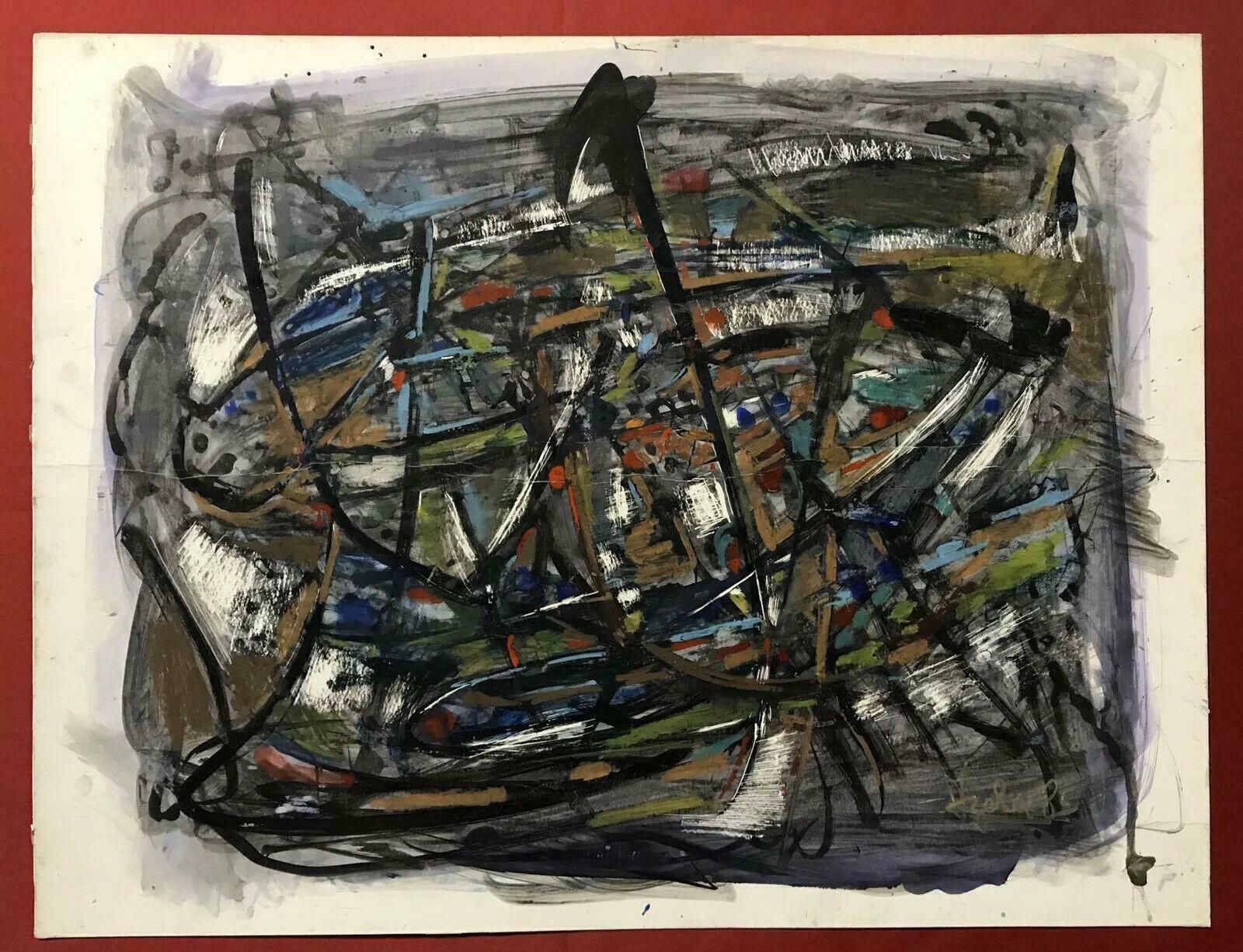 Unknown1980's French Abstract Oil Painting   Signed & Dated   Amazing Shapes And Colour20th Century photo furniture