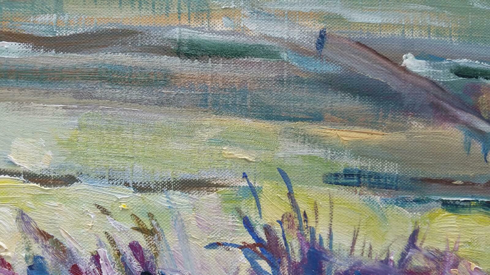 Unknown20th Century French Oil Painting A Summer Sea Viewlate 20th Century photo vintage