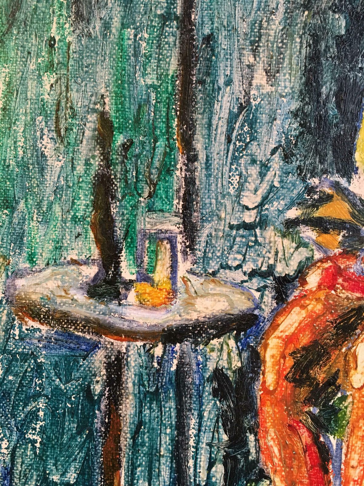 Kate Orrmodel Reading, Surrealist Impressionist Oil Painting, Signedc.2000s photo 710.0