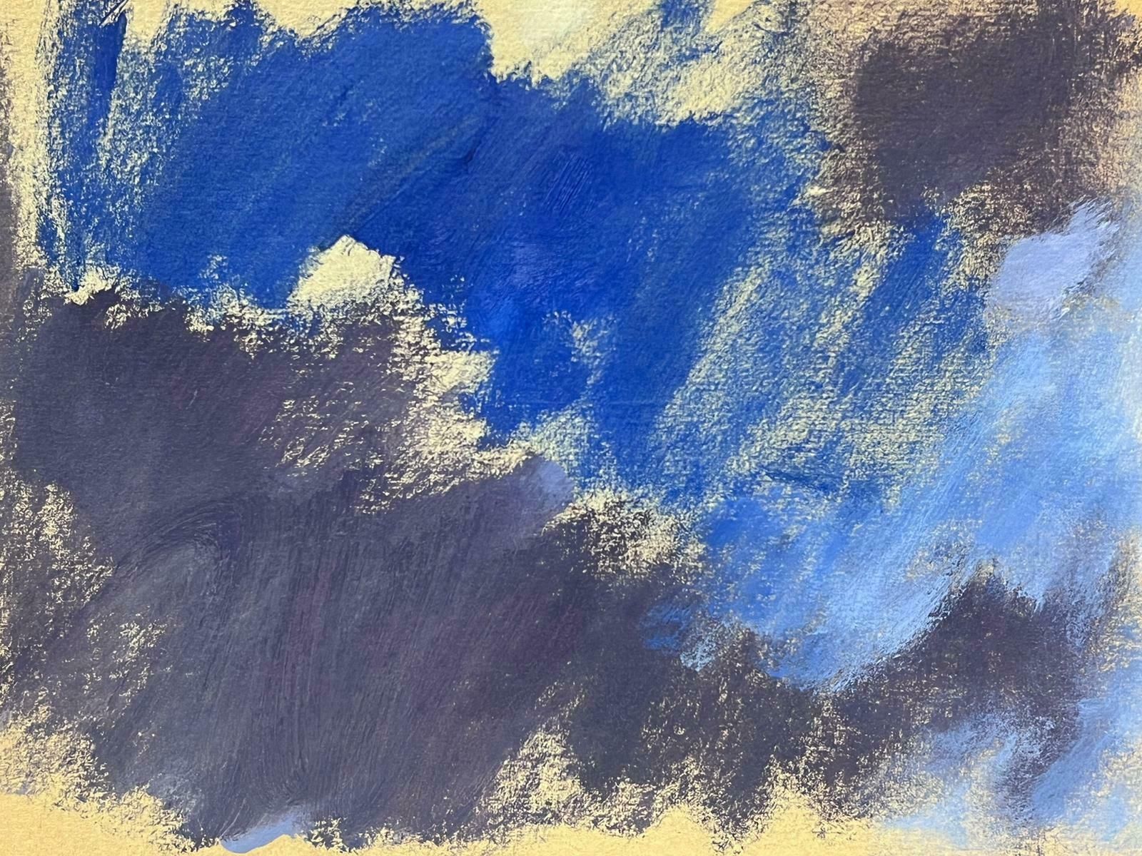 Elisabeth Hahn20th Century German Modernist Oil Painting Blue And Grey Sky Landscape20th Century photo furniture