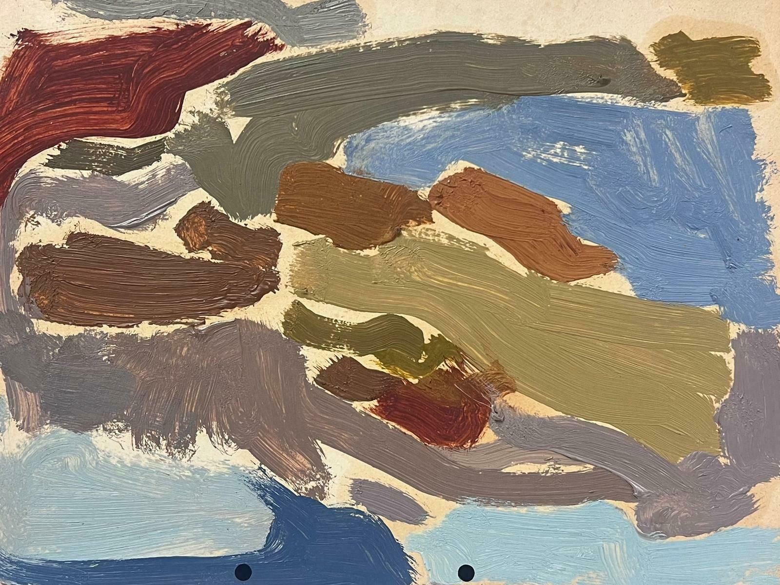 Elisabeth Hahn20th Century German Modernist Oil Painting Sea Colours Abstract20th Century photo for sale