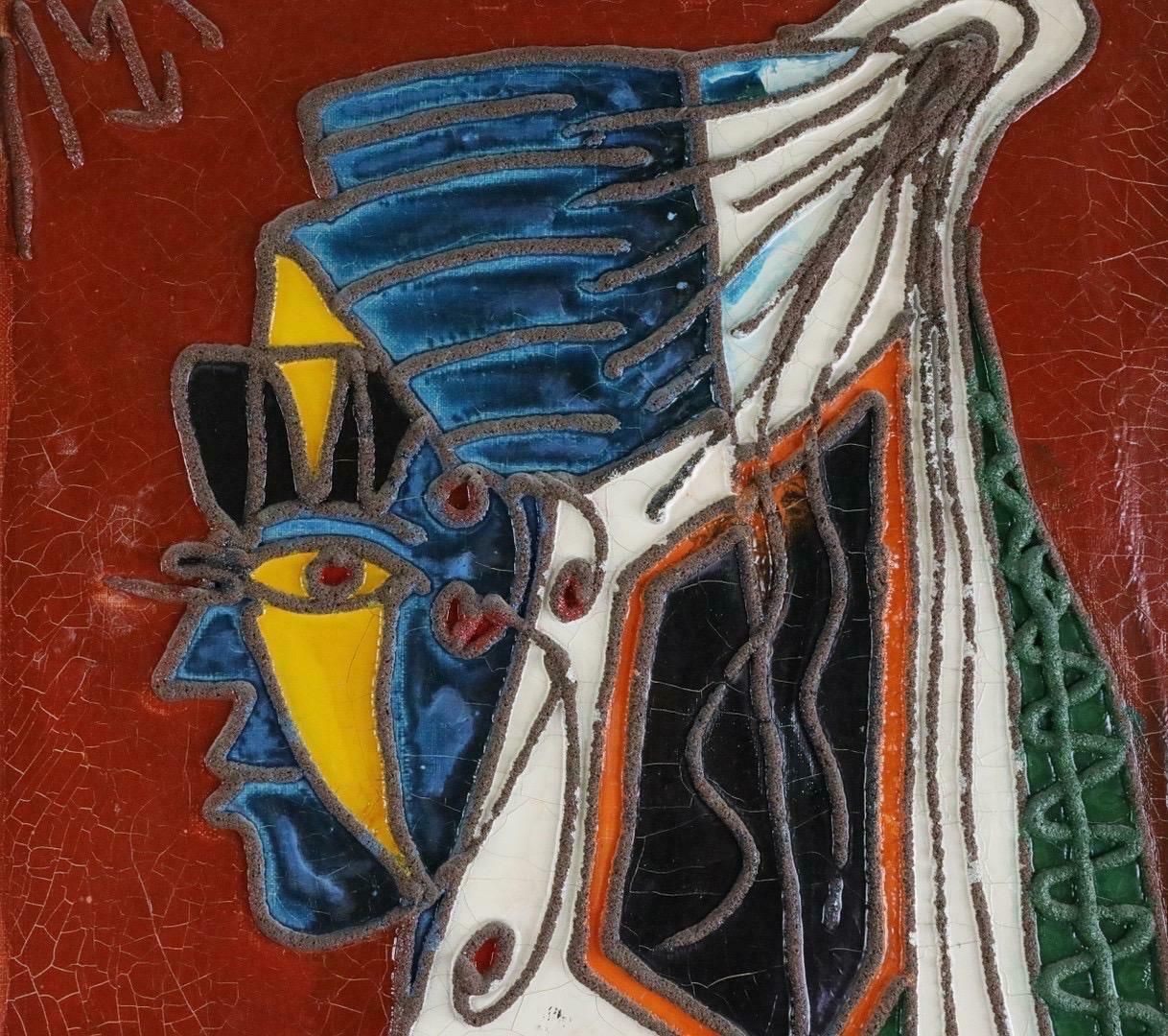 Wldyslaw Szary1960’s Cubist Portrait Of Woman Stunning Original Painting1960’s photo furniture