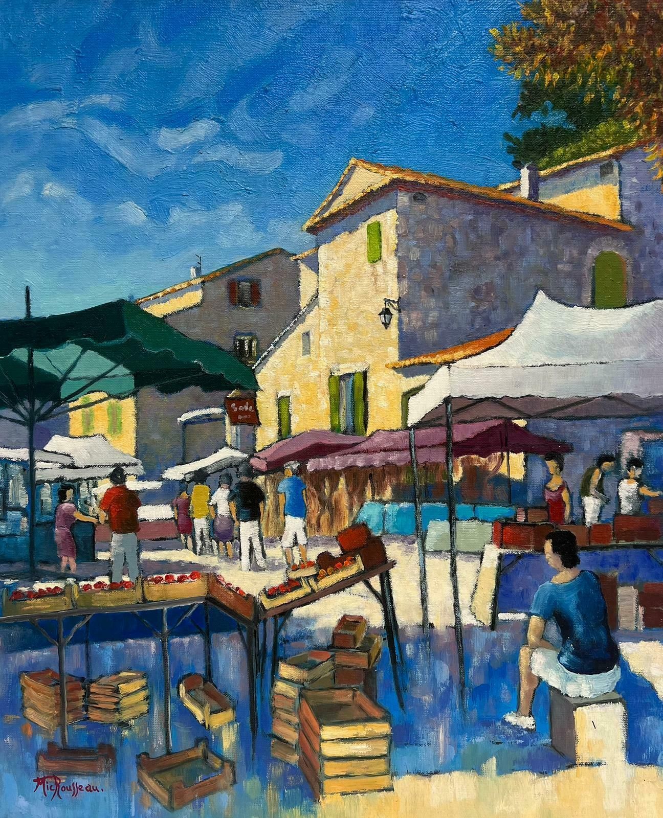 Rousseaulacoste South Of France Beautiful French Modern Oil Painting Signed & Titled