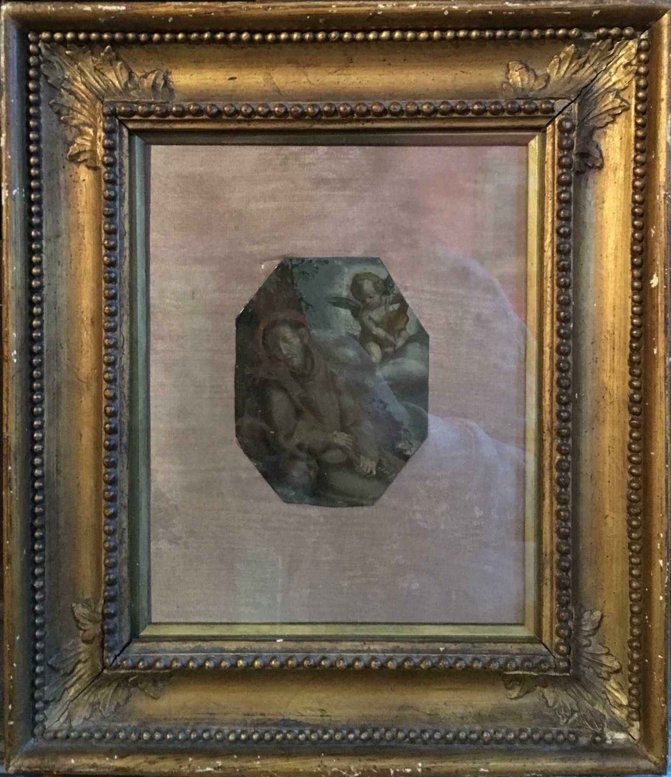 Unknownguardian Angel, 17th Century Italian Old Master Oil On Copper17th Century