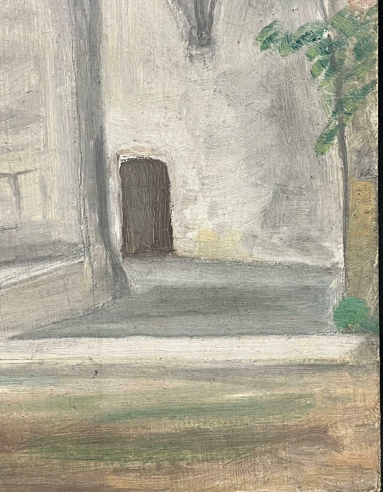 Simone Forge1930's French Impressionist Arched Cloister With Gothic Vaults And Garden 19th Century photo vinterior