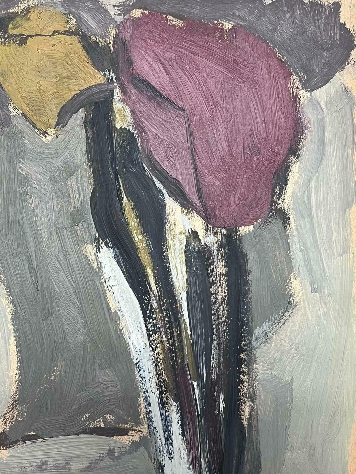 Elisabeth Hahn20th Century German Modernist Oil Painting Tall Abstract Trees20th Century photo furniture