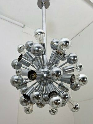 Sputnik Lamp In Chrome Plated Steel, 1970s photo Lighting