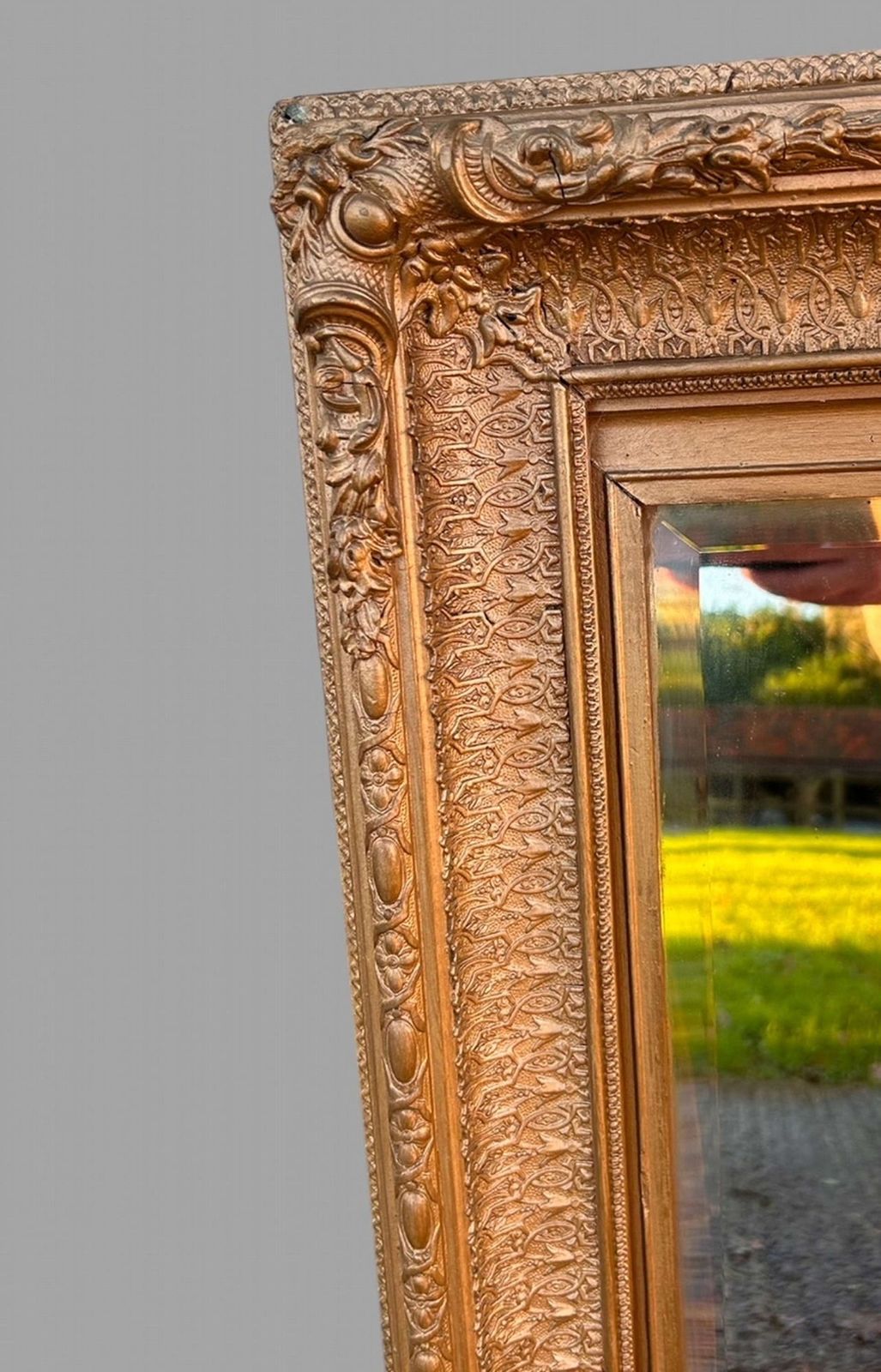 A 19thc Picture Frame Converted To Mirror photo Home Decor