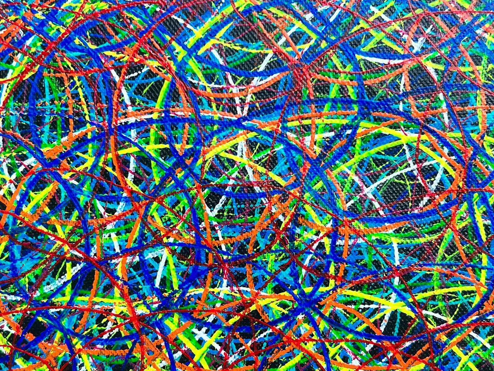 Ana Perez Ventura Contemporary Spanish Painting Circles & Swirls photo for sale