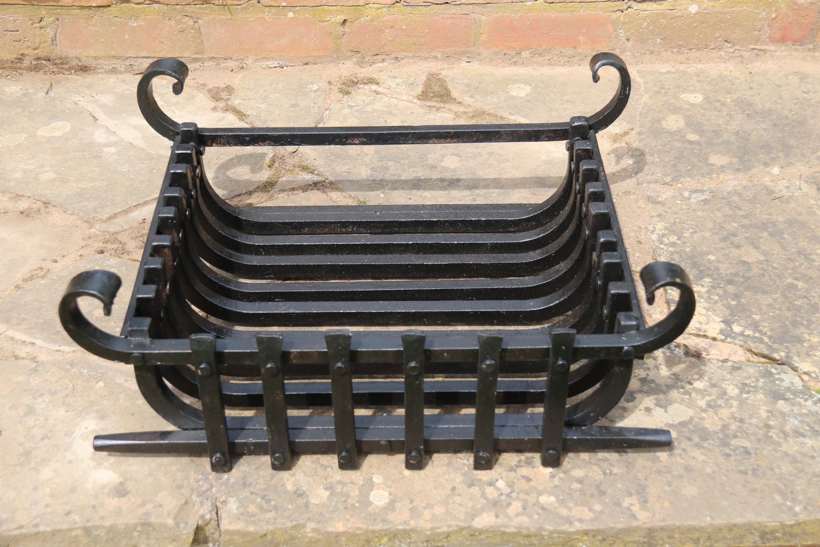 photo buy A Wrought Iron Arts And Crafts Fire Basket Of Medieval Style, C 1930