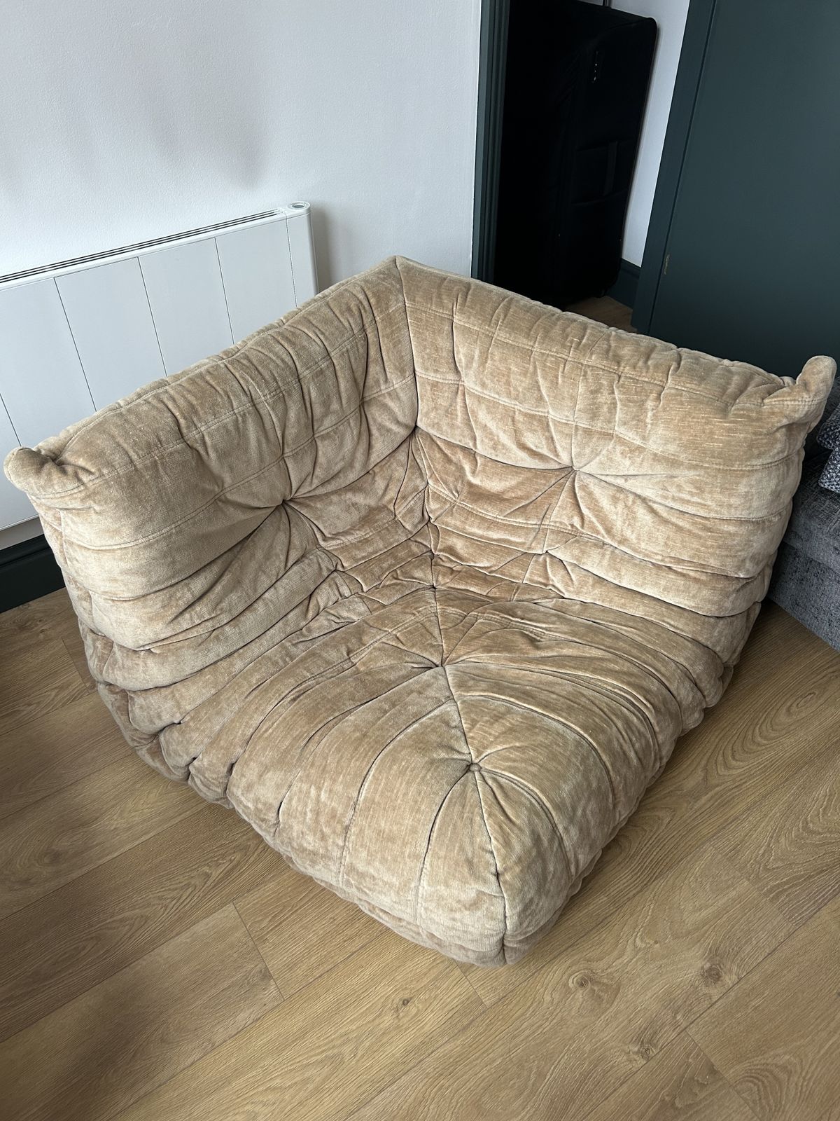 Ligne Roset Michel Ducaroy Beige Togo Corner Seat