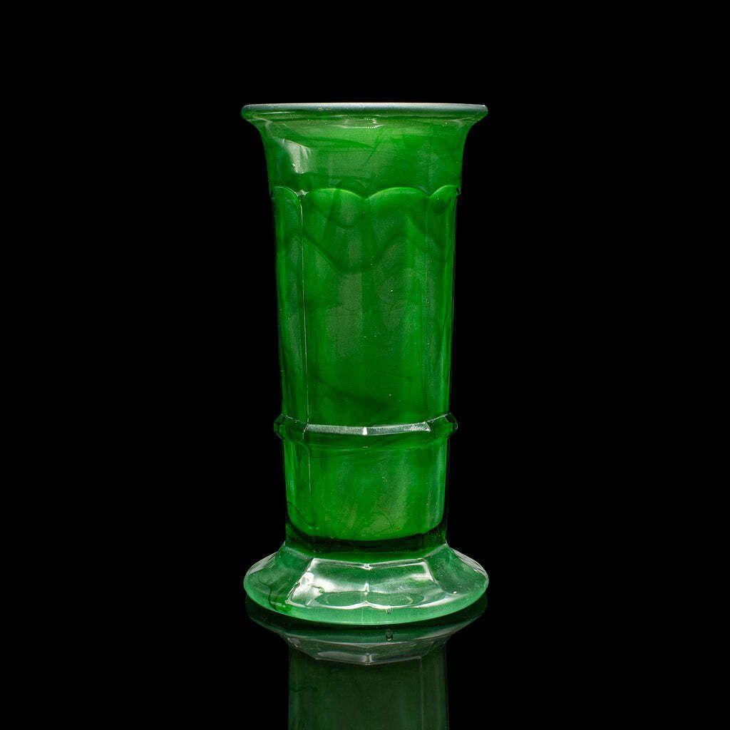 Petite Vintage Posy Vase, English, Cloud Glass, Flower Pot, Art Deco, Circa 1930 photo Home Decor