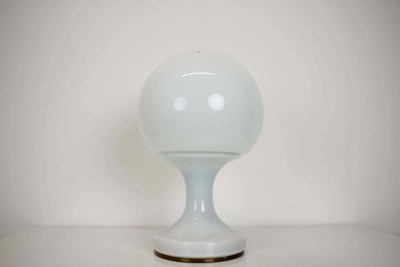 All Glass Table Lamp By Valasske Mezirici, 1960s, Czechoslovakia photo for sale
