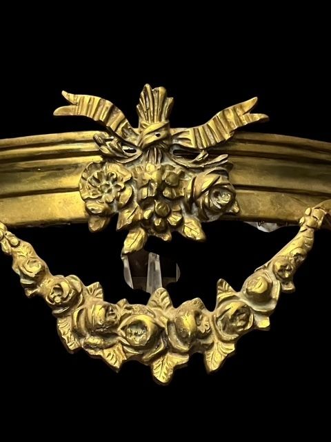 French Brass And Crystal 16 Light Tent And Waterfall Antique Chandelier photo 4500.0