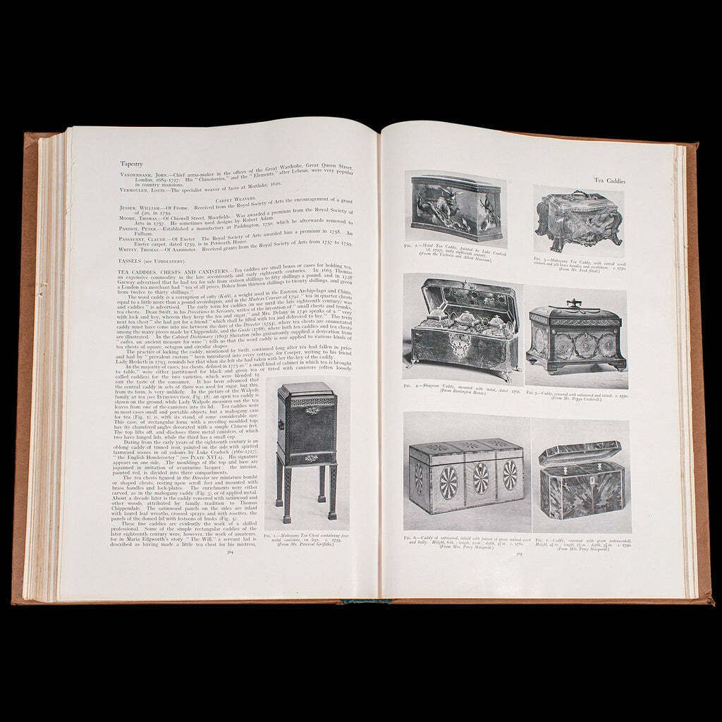 495.0 Antique 3vol Book Set, Dictionary Of English Furniture, Macquoid, Reference, A Z photo