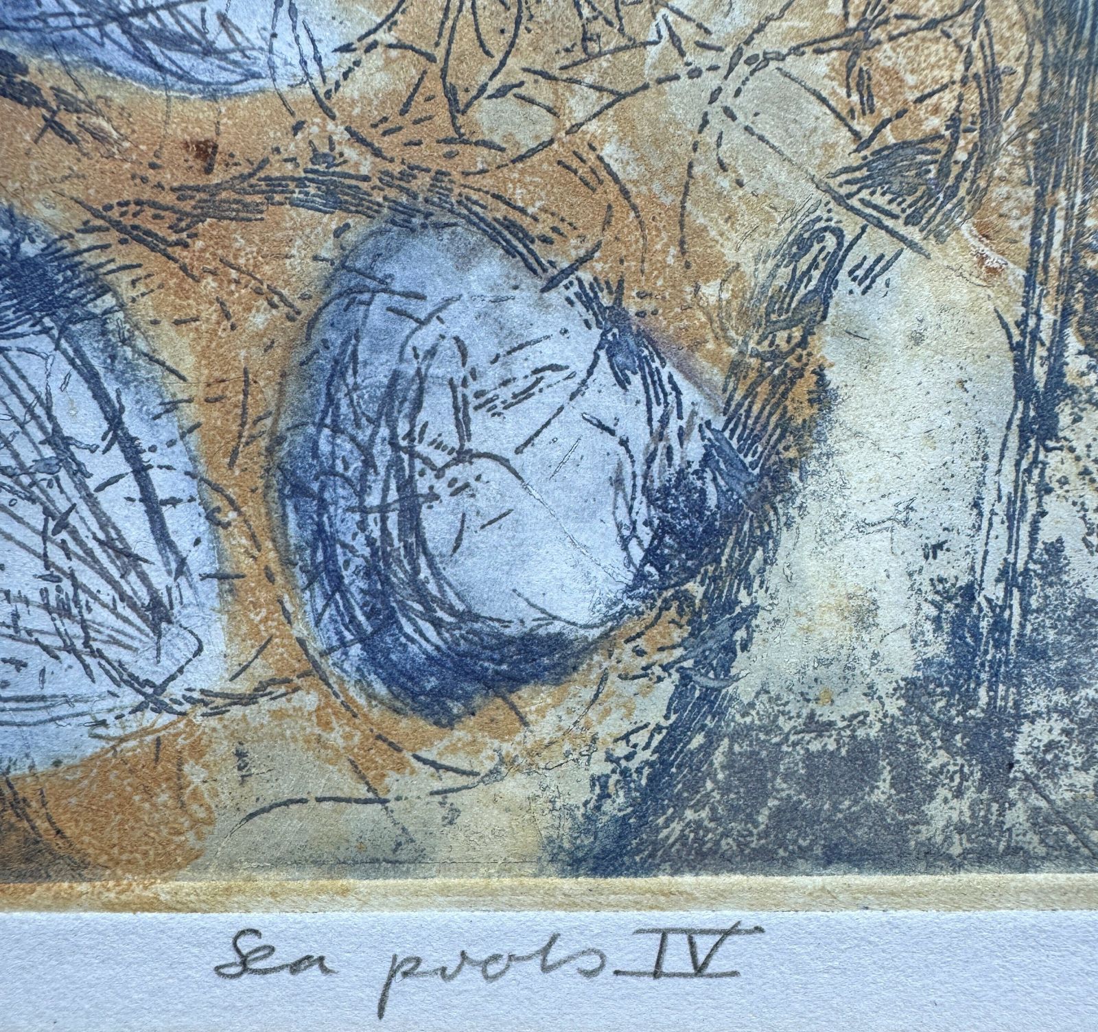 Sea Pools IV Original Limited Edition Signed Etching By Susan Fisher photo furniture
