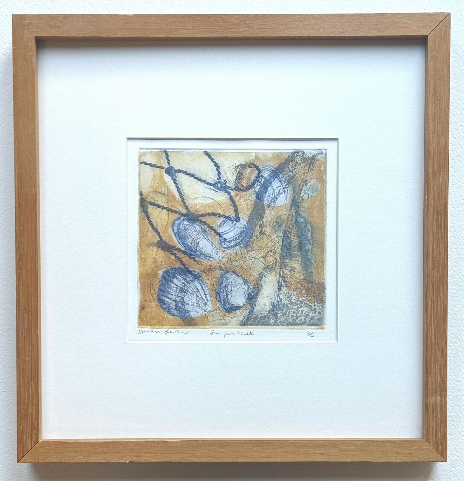 Sea Pools IV Original Limited Edition Signed Etching By Susan Fisher