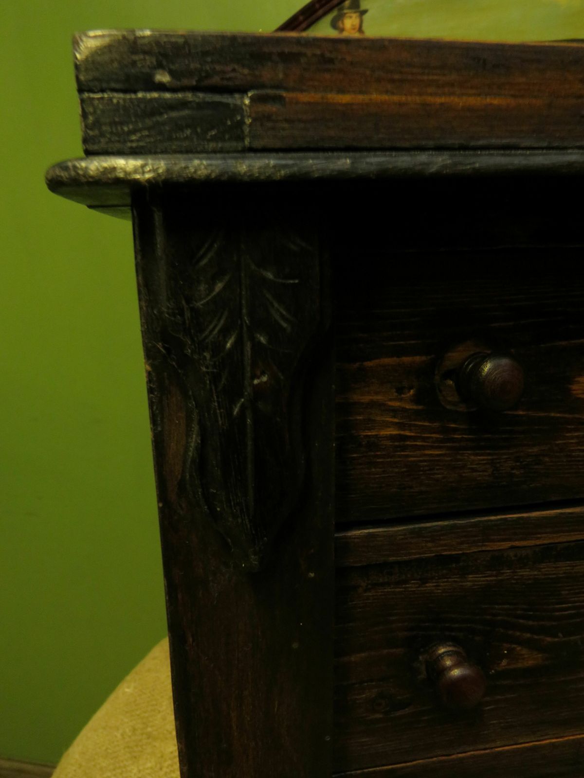 Antique Miniature Apprentice Piece Wellington Chest photo vintage