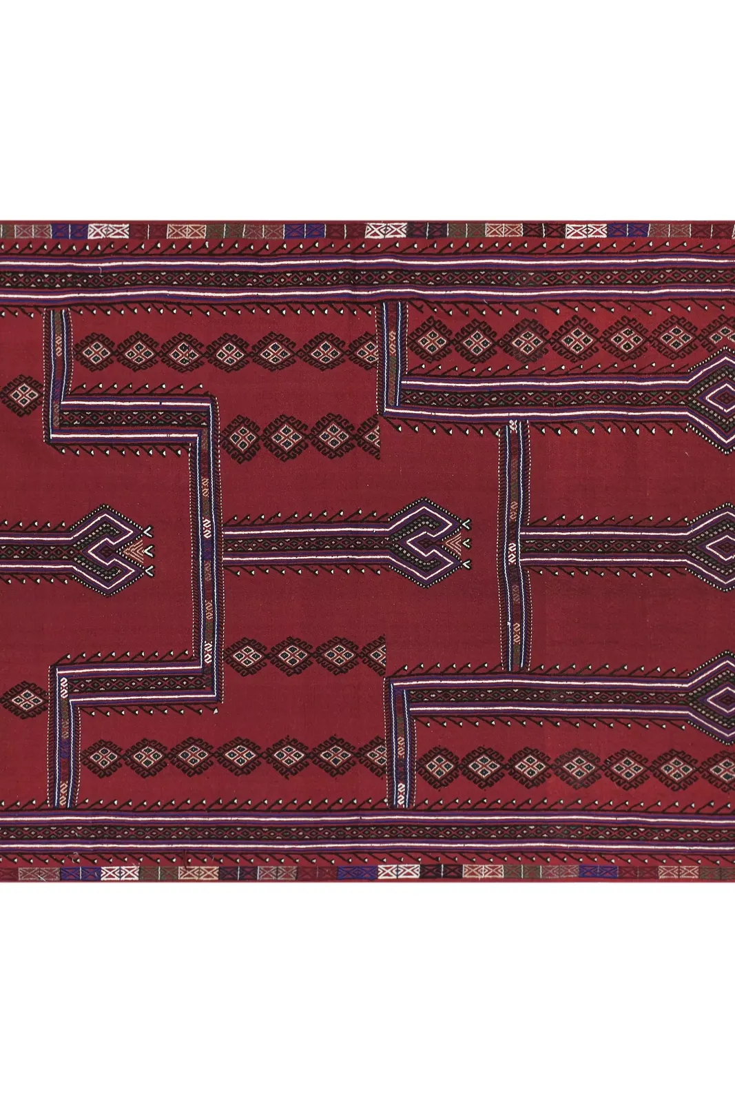 Kilim Cicim Embroidered Karapinar 4'7'' X 7'9'' photo vinterior
