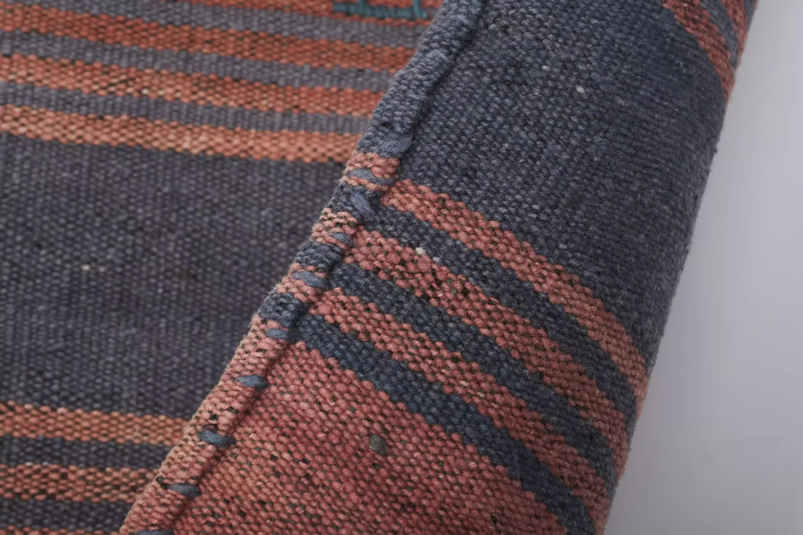 photo for sale Turkish Striped Cotton Kilim 3'9'' X 9'4''