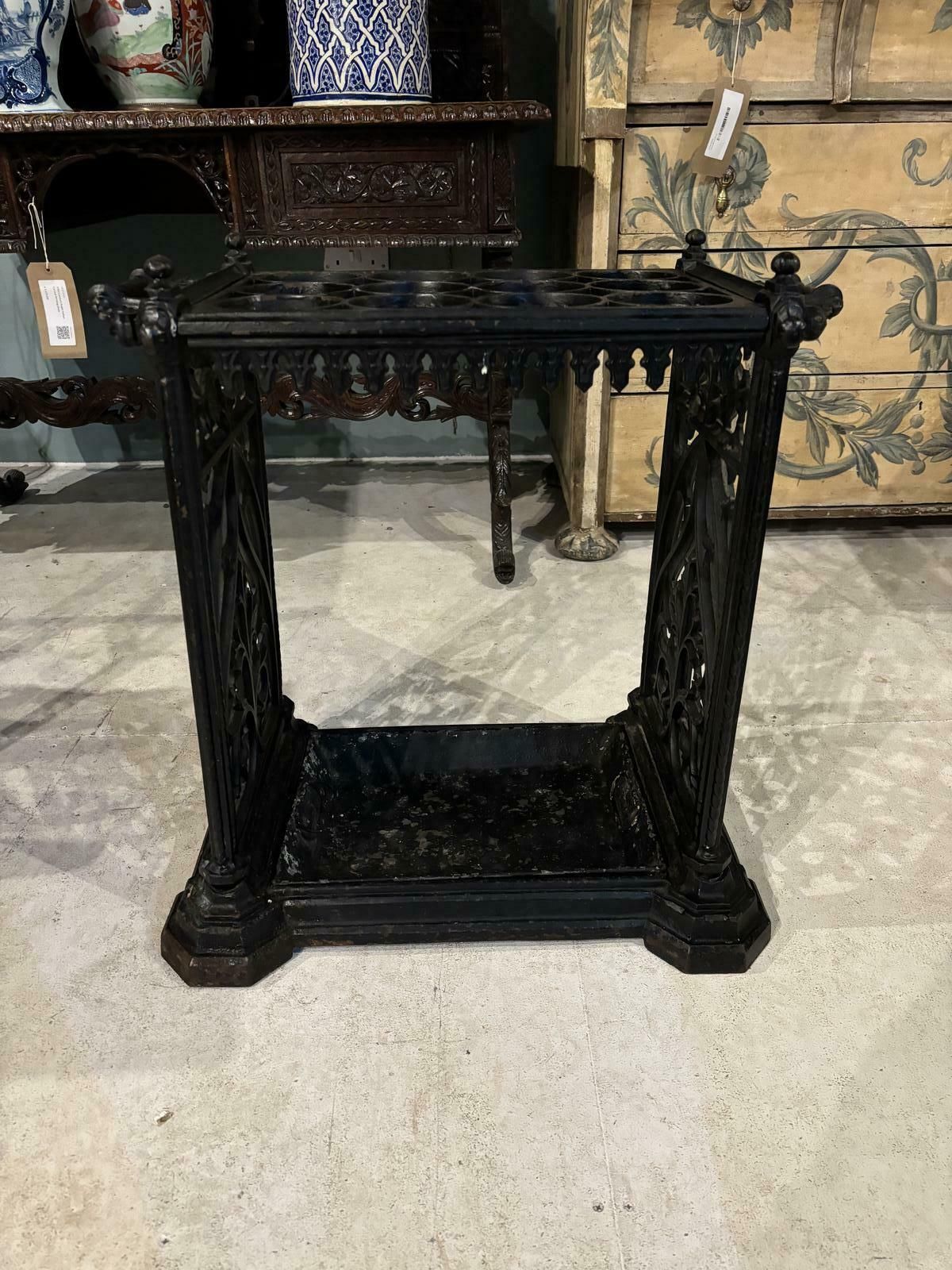 19th Century Cast Iron Stick Stand photo Furniture