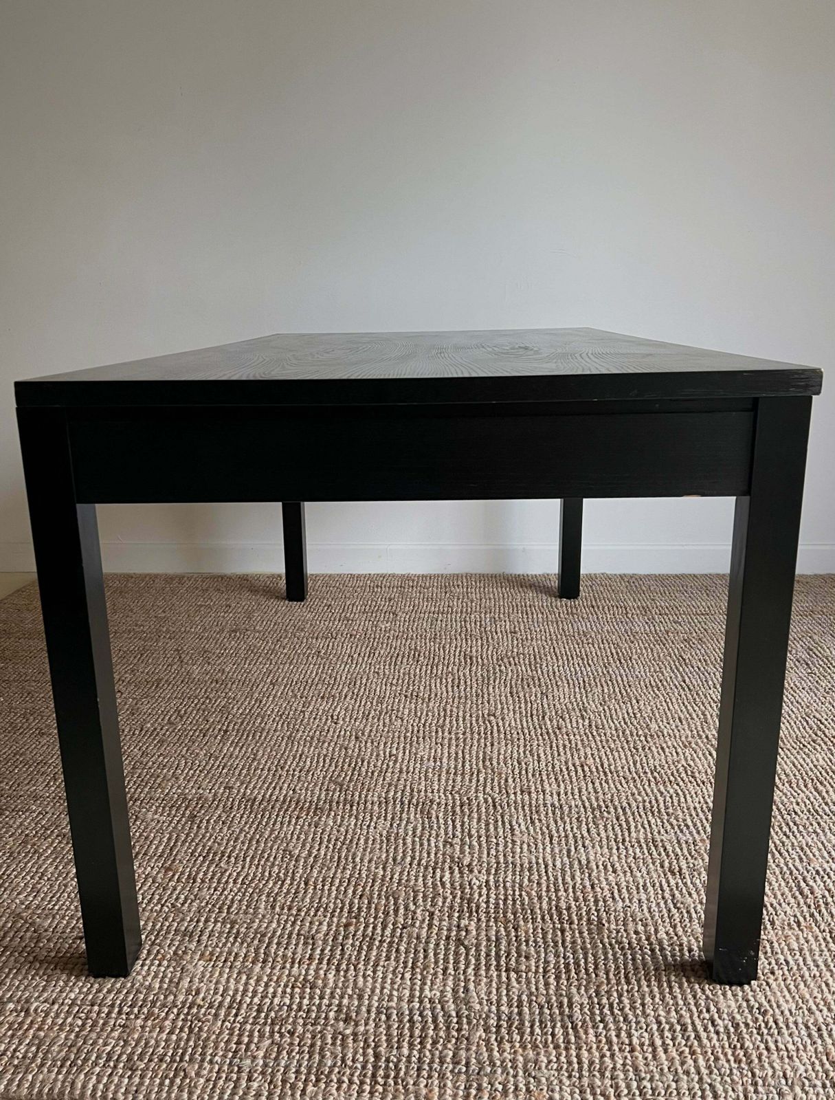Black Italian Dining Table, Boho photo vintage