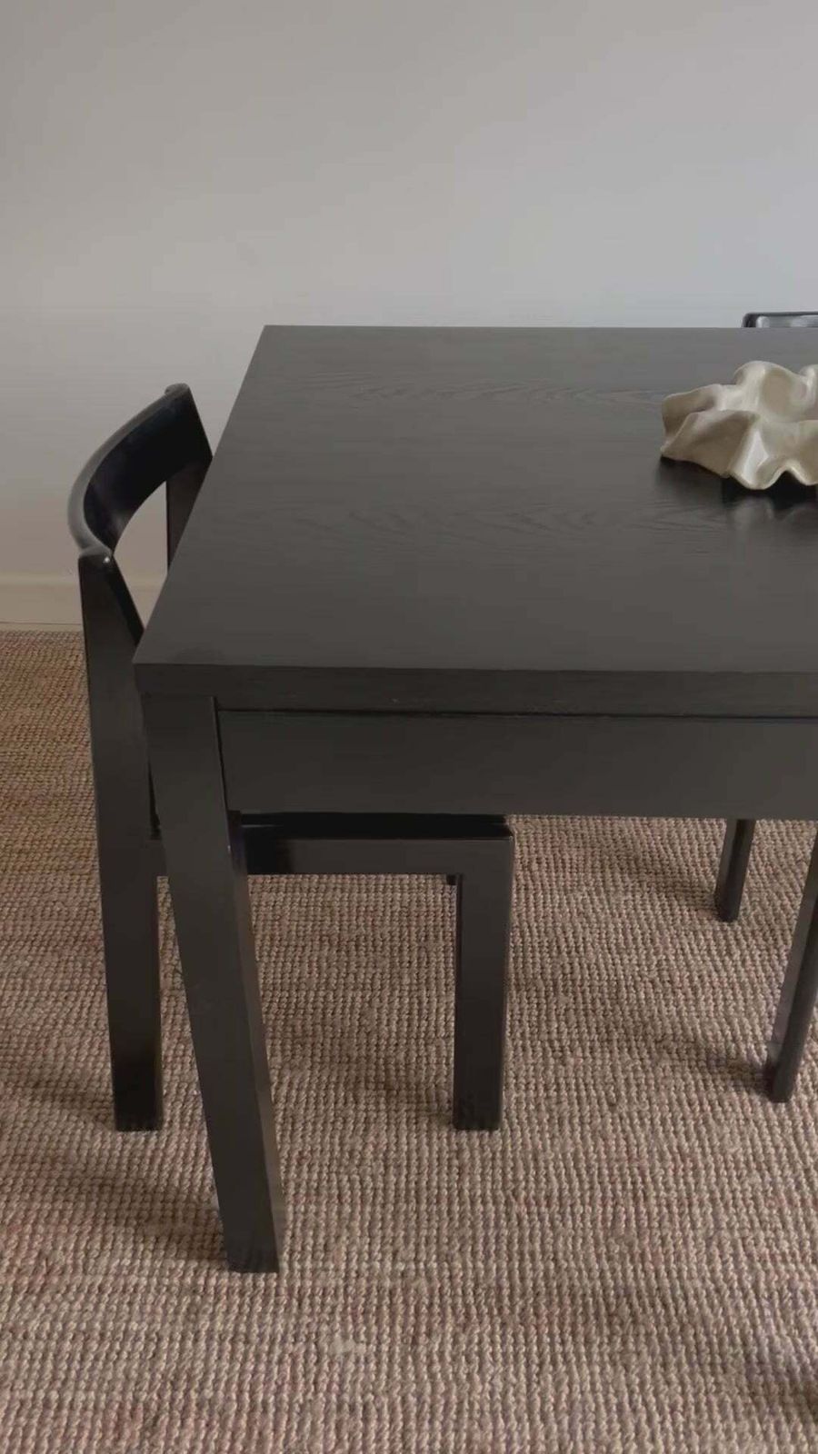 photo furniture Black Italian Dining Table, Boho