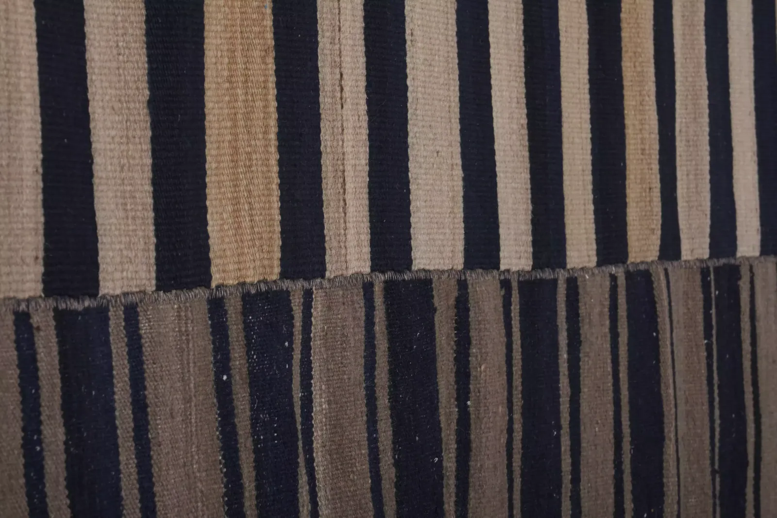 Giant Anatolian Striped Kilim Rug 11' X 13'1'' photo buy
