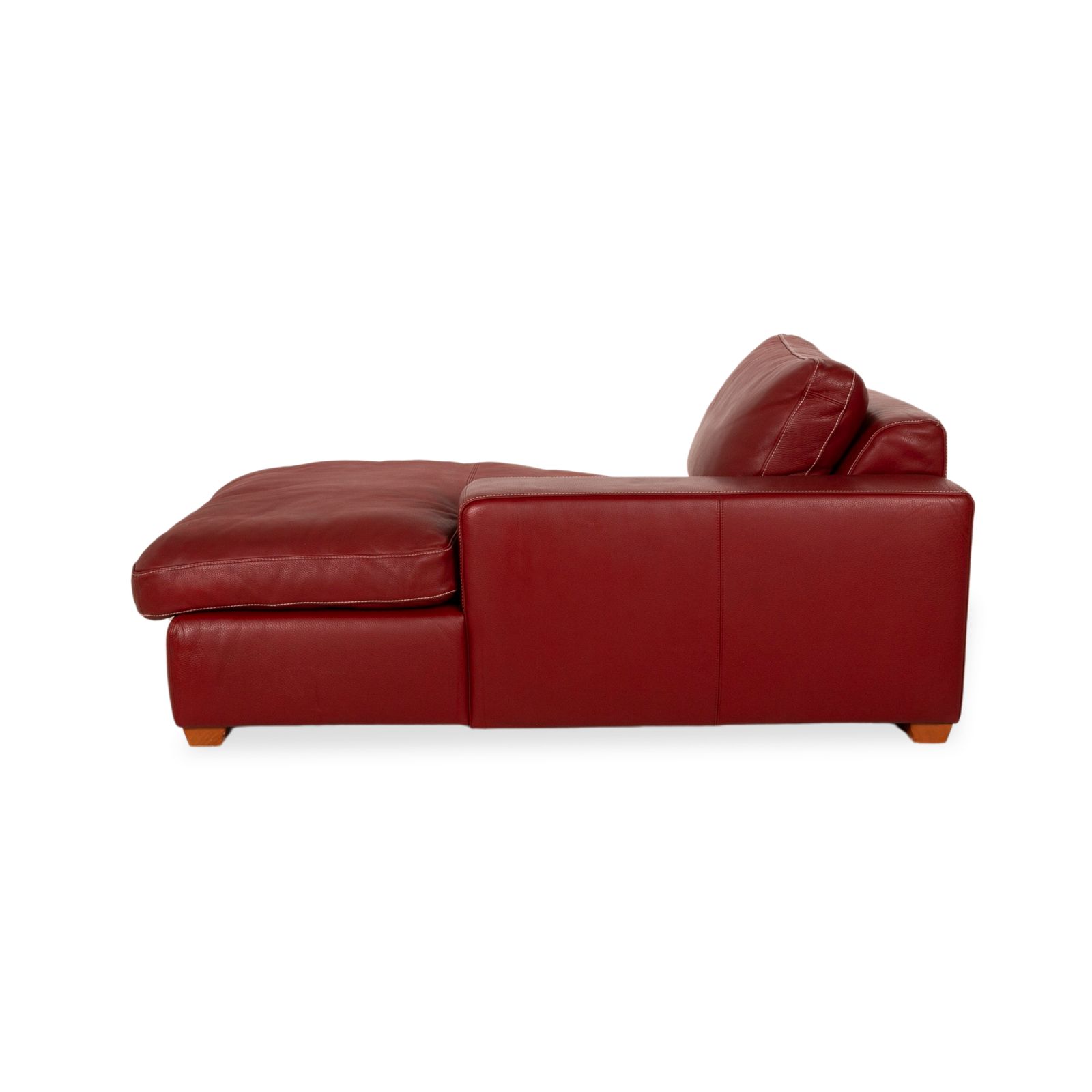 Furniture Christine Kröncke Leather Lounger Red photo