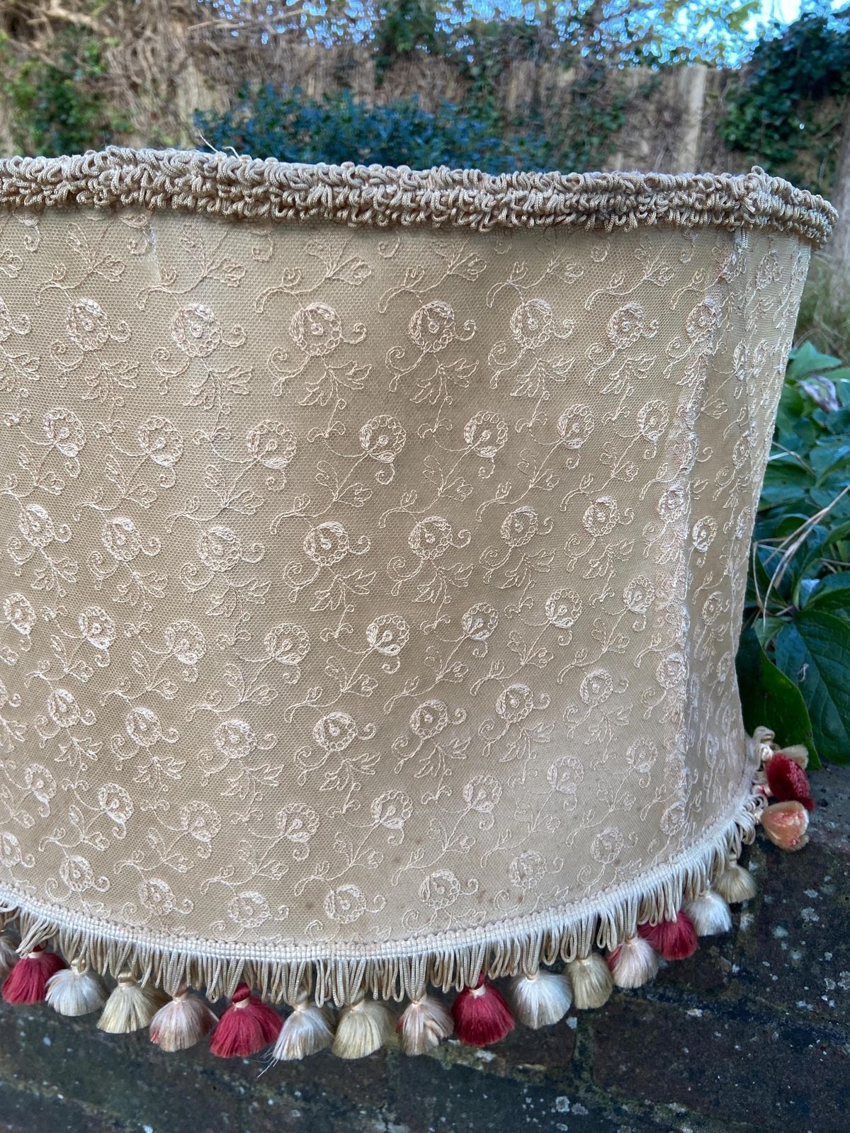 Boudoir Vintage Retro Large Lamp Shade (Width 56cm, Depth, 46cm, Height 35cm) photo buy