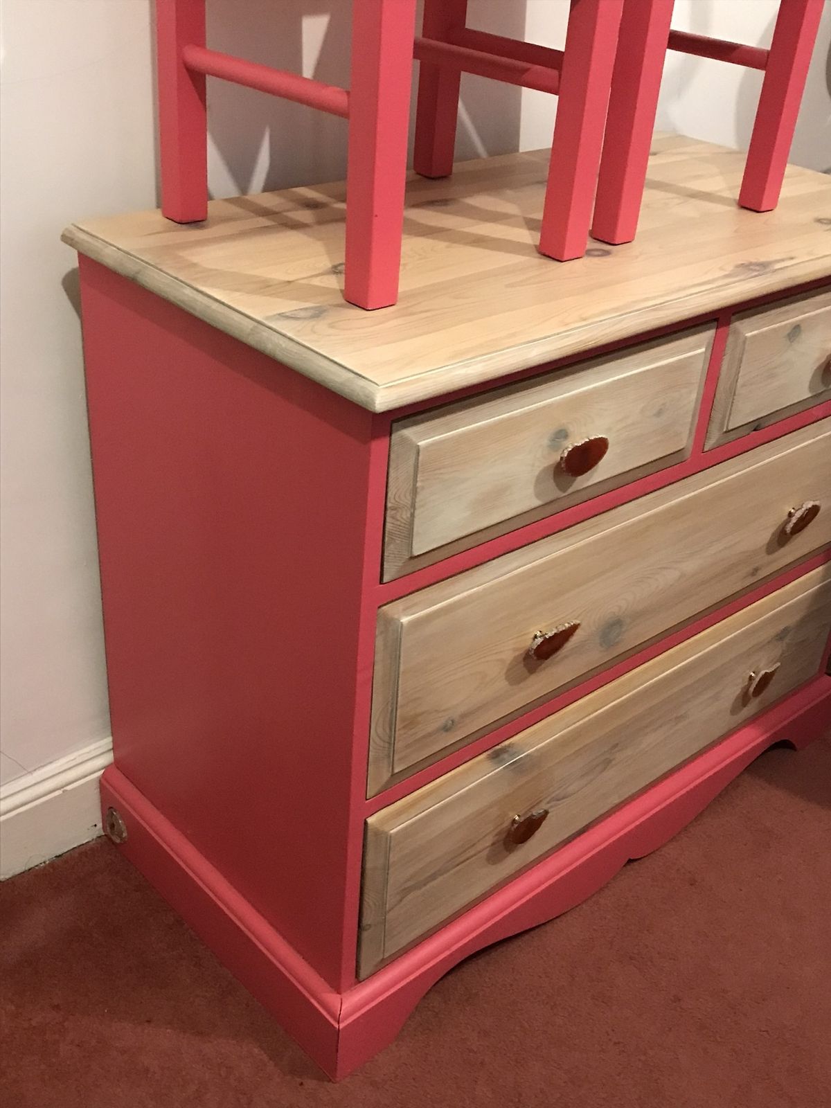 photo furniture Set Of 2 Pink Children's Chairs
