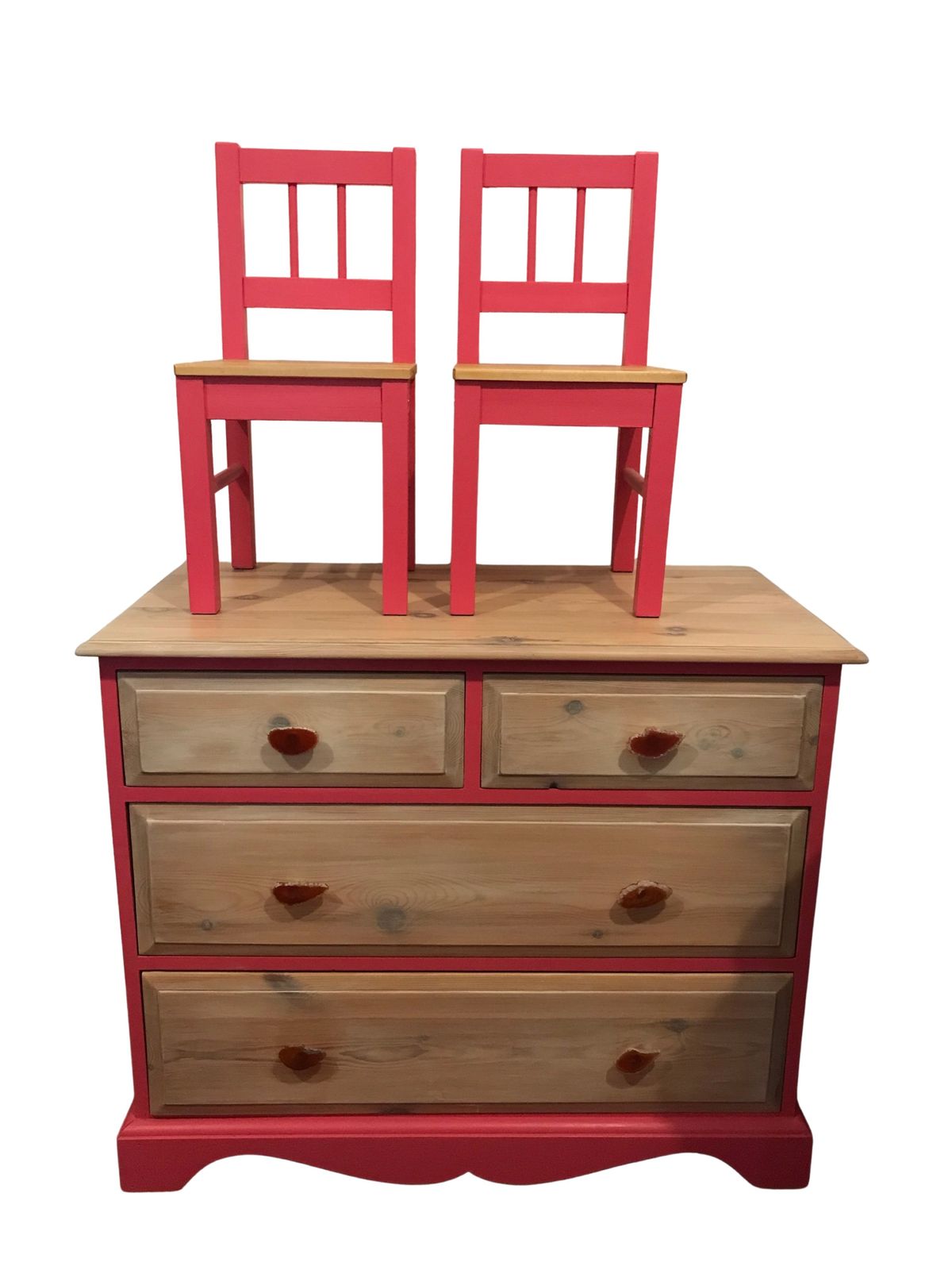 photo for sale Set Of 2 Pink Children's Chairs
