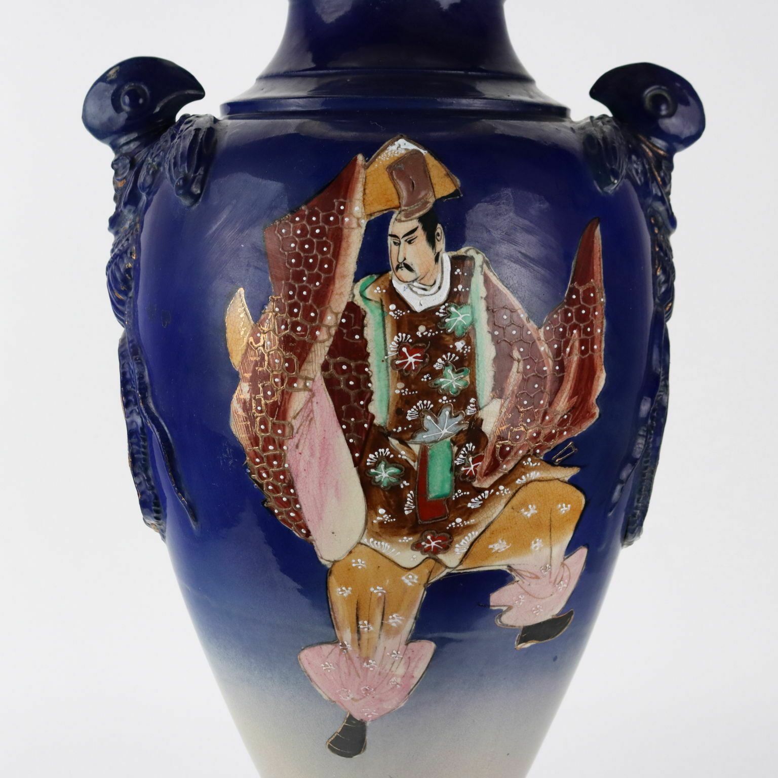photo furniture Antique Vase Ceramic Flower Decorations Japan Early XX Century