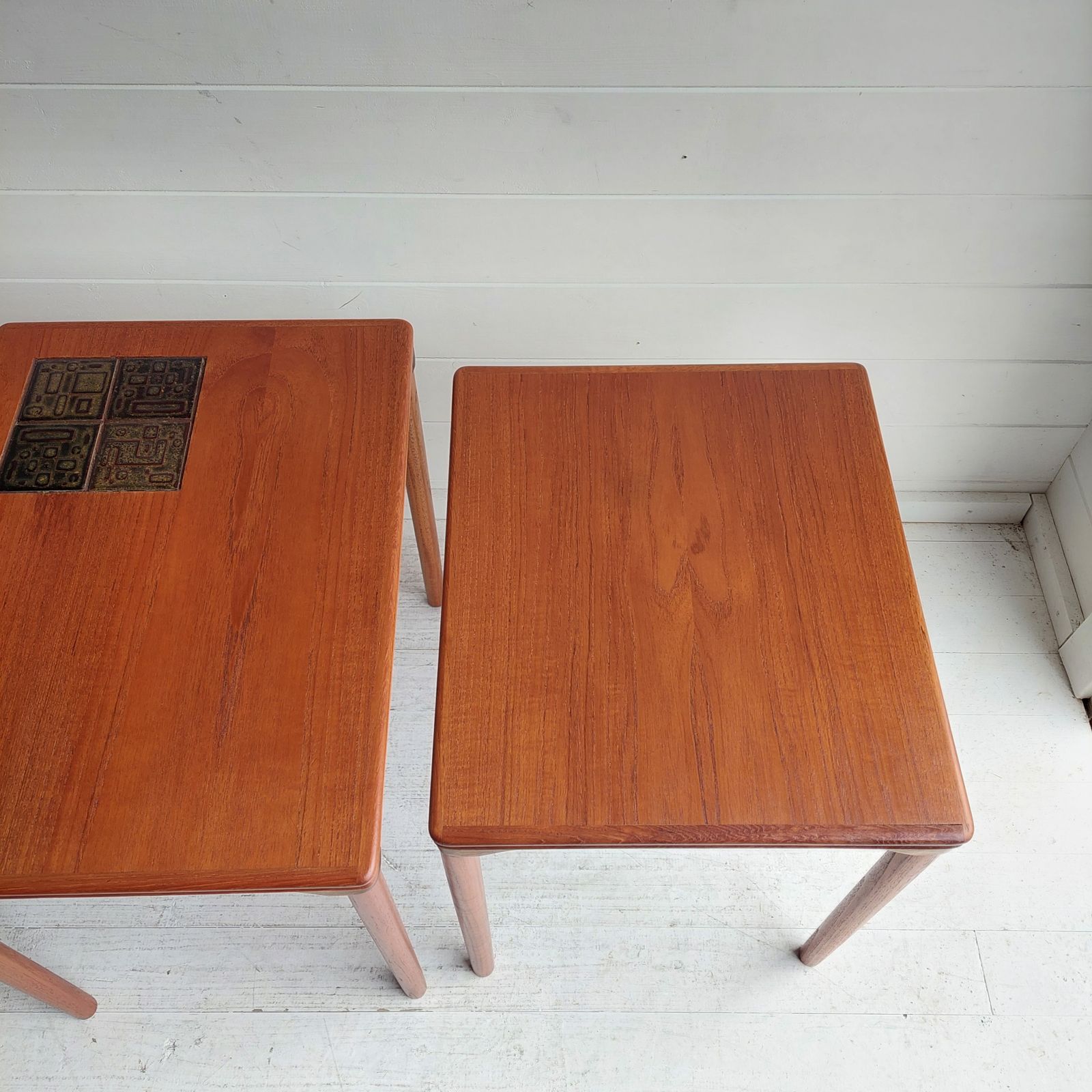 photo for sale Mid Century Danish Teak Nest Of Tables E. W. Bach For Møbelfabrikken Toften 1960s