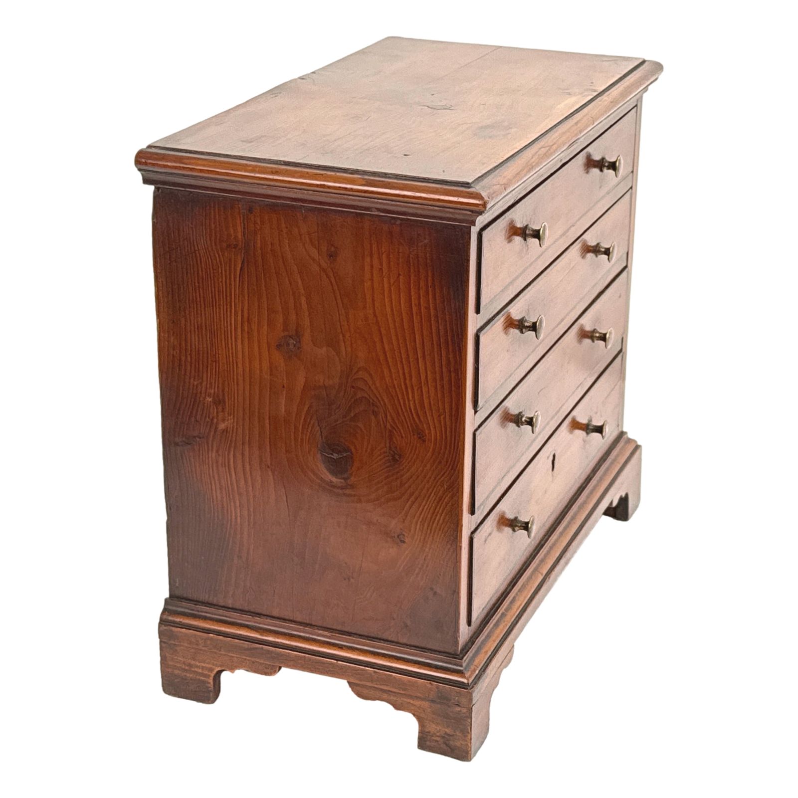 Georgian Yew Wood Miniature Chest Of Drawers (England, Circa 1760) photo furniture