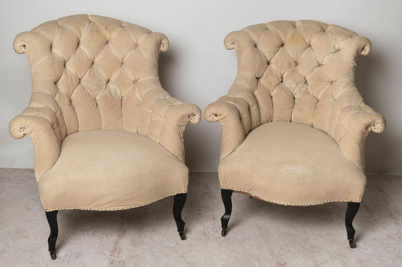 Antique French Pair Of Chairs, 1800s