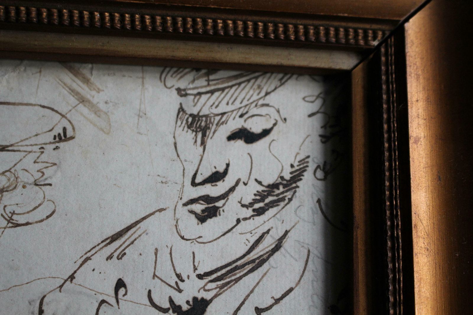 Circa 1780 Sailor's Naval Maritime Pen & Ink Wash Portrait Sketch's Folk Art photo 403.0