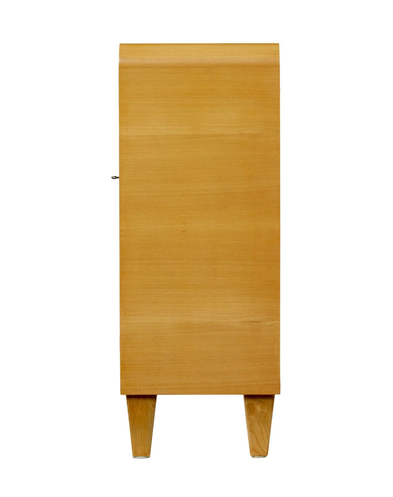 Scandinavian Elm And Burr Low Open Bookcase photo Furniture