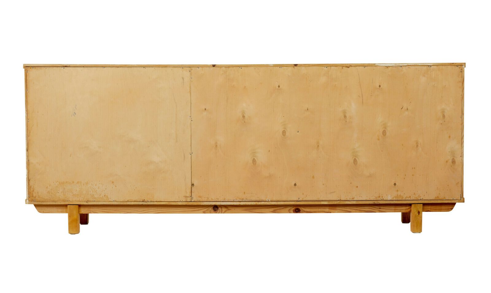 Swedish Mid Century Elm Low Open Bookcase photo buy