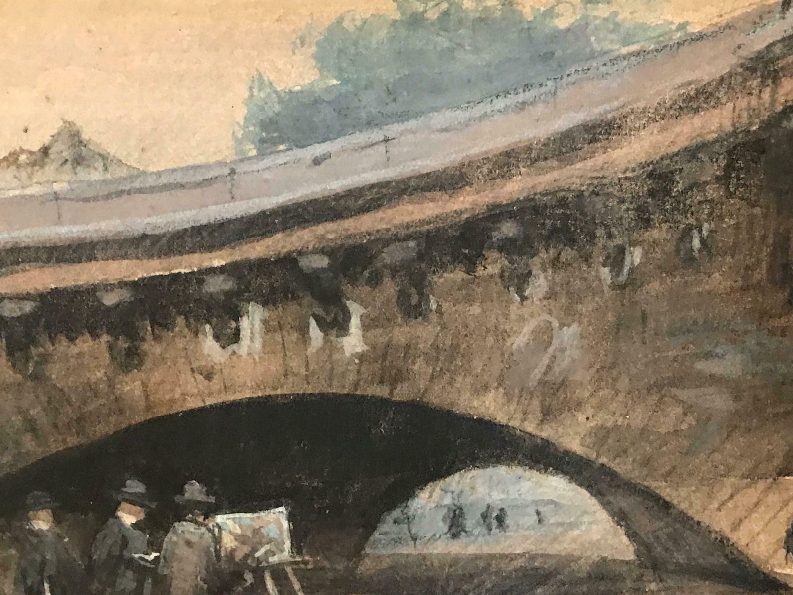 Rene Ligeronpainting Under Le Pont Neuf River Seine Paris, Fine Impressionist Paintingc. 1920's photo buy
