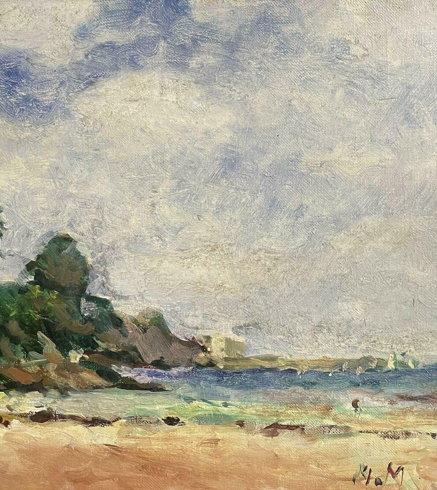 Maurice Mazeiliemaurice Mazeilie French Impressionist Signed Oil   Brittany Coastline photo vinterior