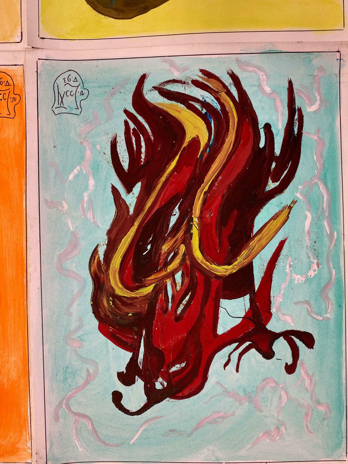 Unknownset Of 6 Original French Abstract Oil Paintings   Each Signed & Dated C. 1993 photo 809.0