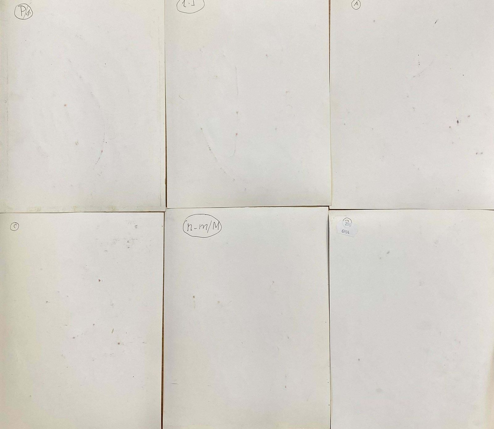 photo furniture Unknownset Of 6 Original French Abstract Oil Paintings   Each Signed & Dated C. 1993