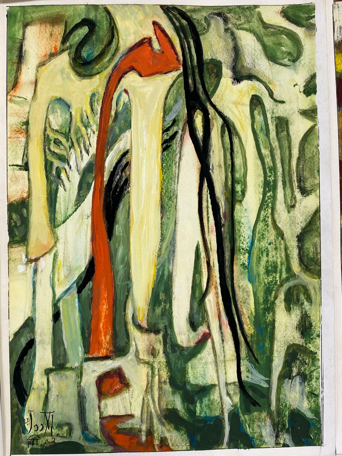 Unknownset Of 9 Original French Abstract Oil Paintings   Each Signed & Dated C. 1993 photo 809.0