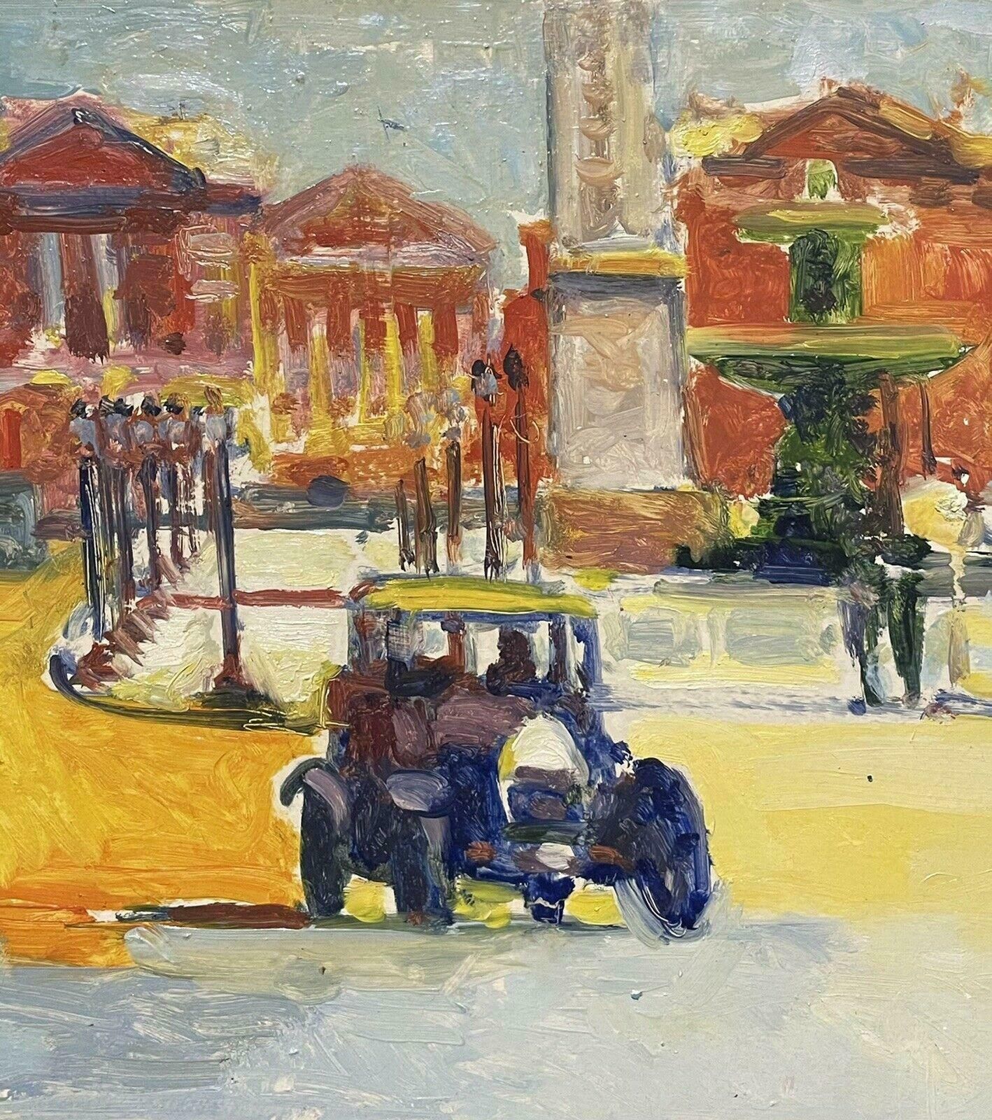 Patrice Landauerlarge Signed French Impressionist Oil   Vintage Parisian City Street Scenec. 2000's photo Art