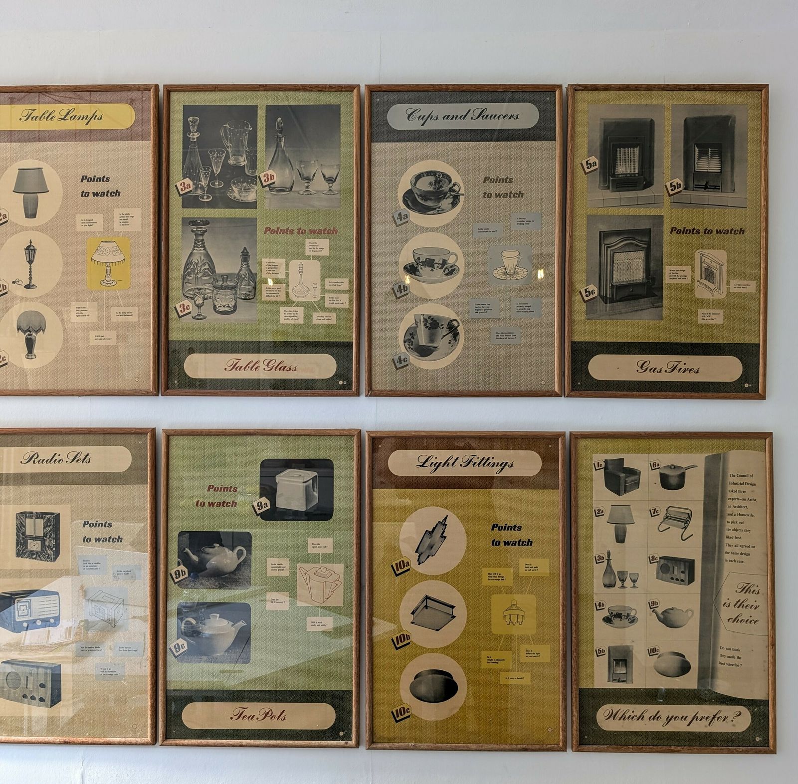 photo furniture Set Of 12 Vintage Post War British Design Posters By Council Of Ind Design 1940s