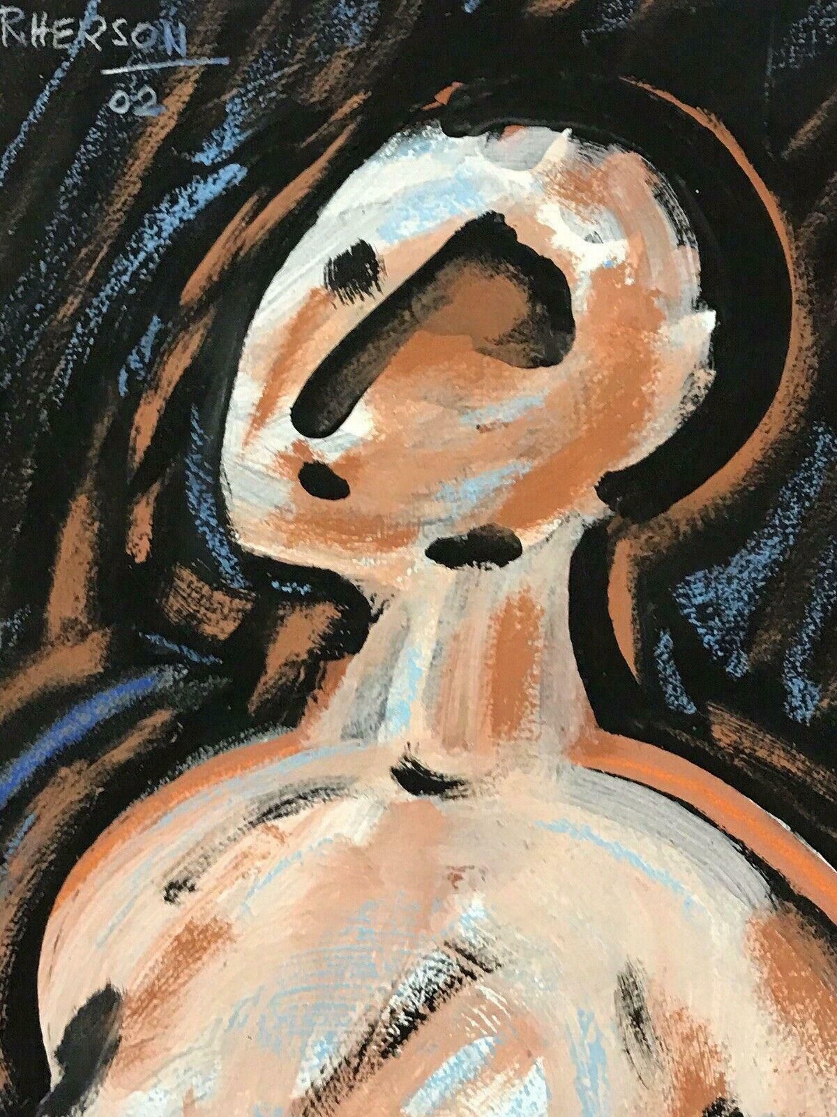 Roger Hersonsigned French Abstract Nude Painting   Nude Woman20th Century photo for sale
