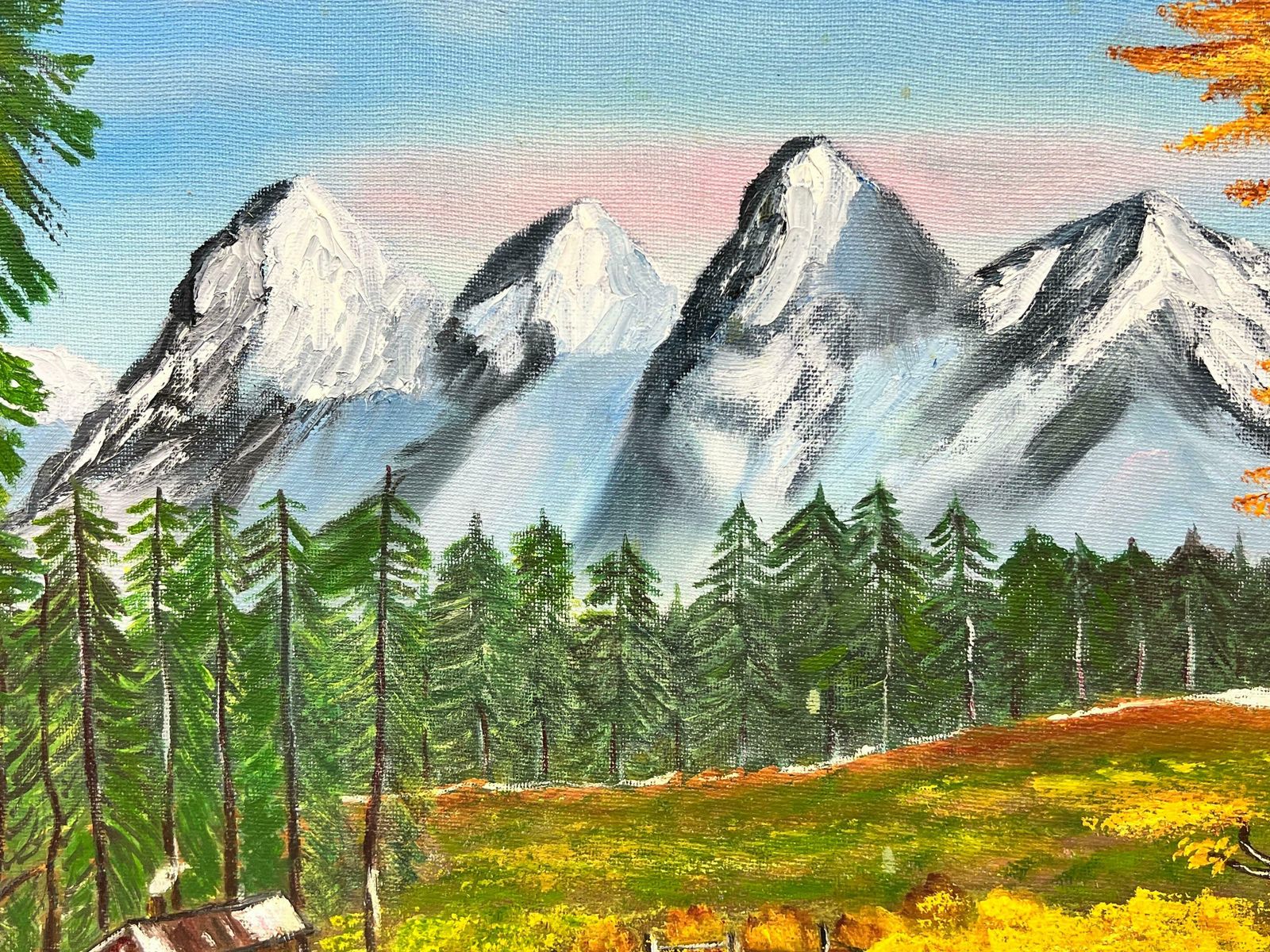 Ben Powellscottish Highland Snow Capped Mountains Original British Painting photo for sale