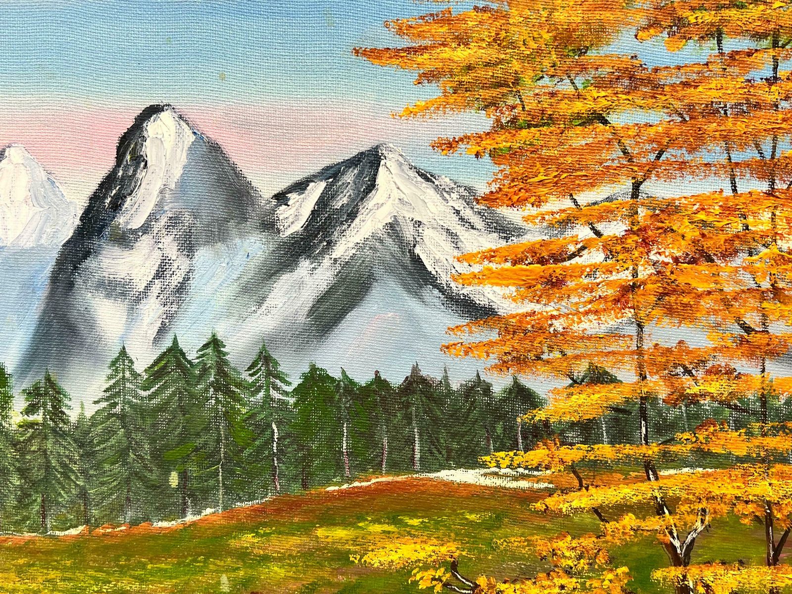 Ben Powellscottish Highland Snow Capped Mountains Original British Painting photo 664.0